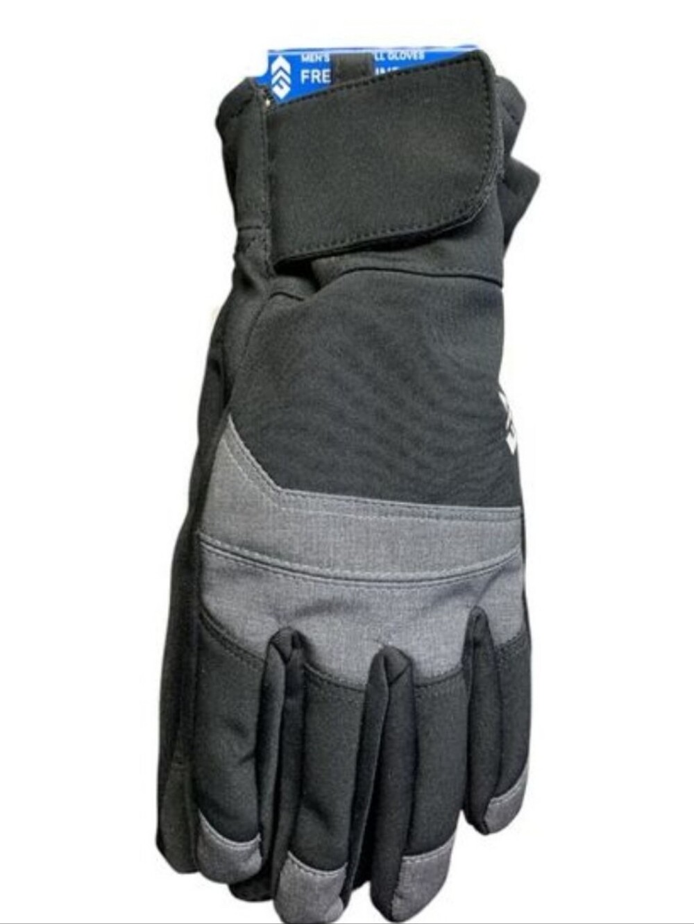NWT Free Country Men's Thinsulate Touchscreen Gloves L/XL Black Gray